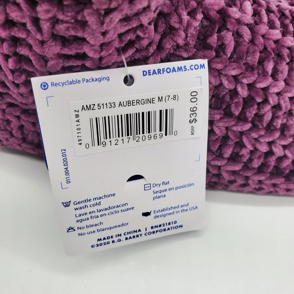 Dearfoams Women's Chenille Bootie Slipper | Medium (7-8) | NWT - Picture 5 of 5